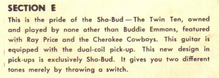 Info from the brochure