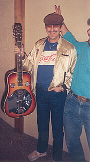 Buddy with the dobro.  Terry McMillan adds his own touch to the picture.